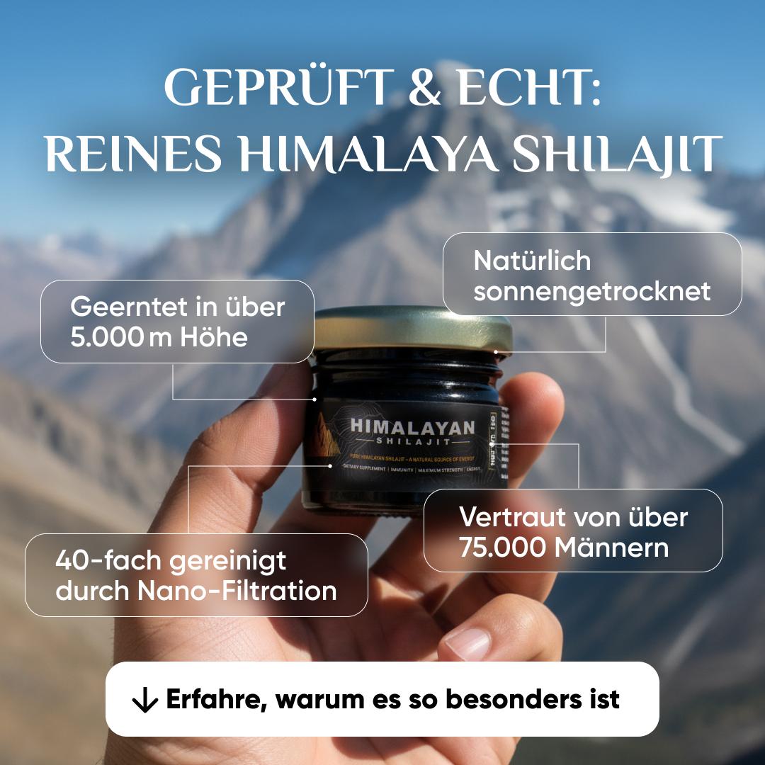 100% naturale Shilajit dell'Himalaya e cucchiaio gratuito