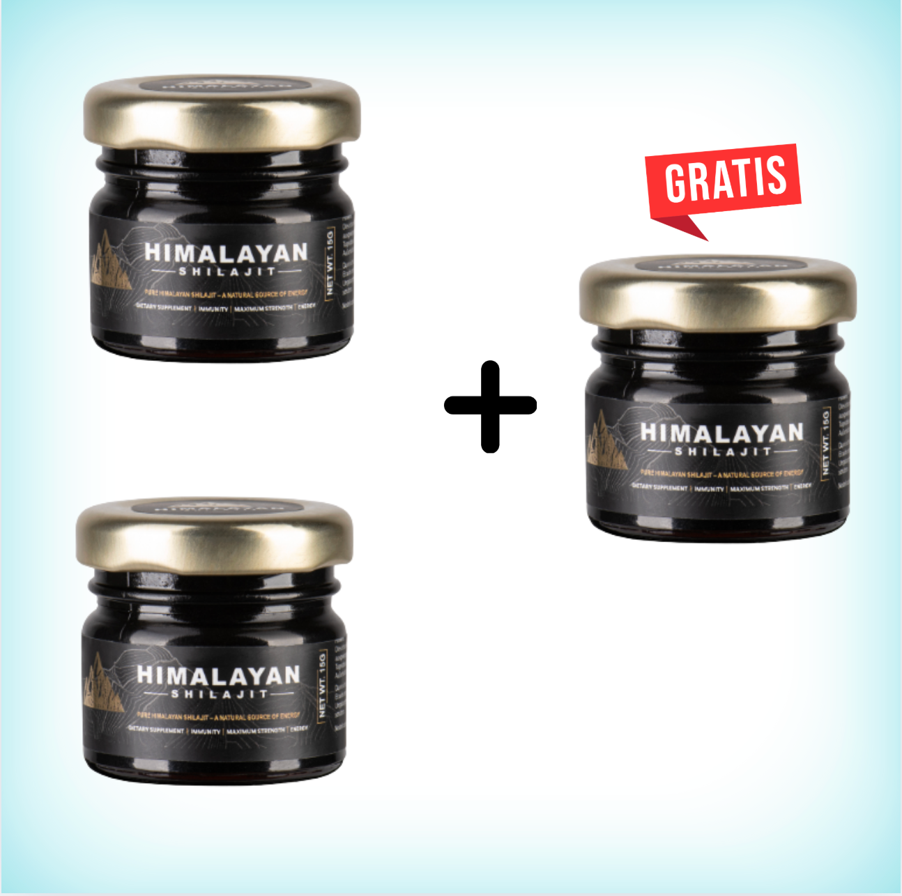 100% naturel Shilajit de l'Himalaya + cuillère gratuite