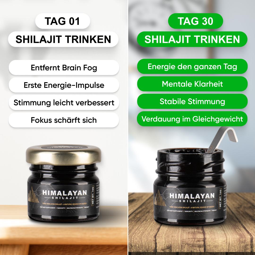 100% naturale Shilajit dell'Himalaya e cucchiaio gratuito