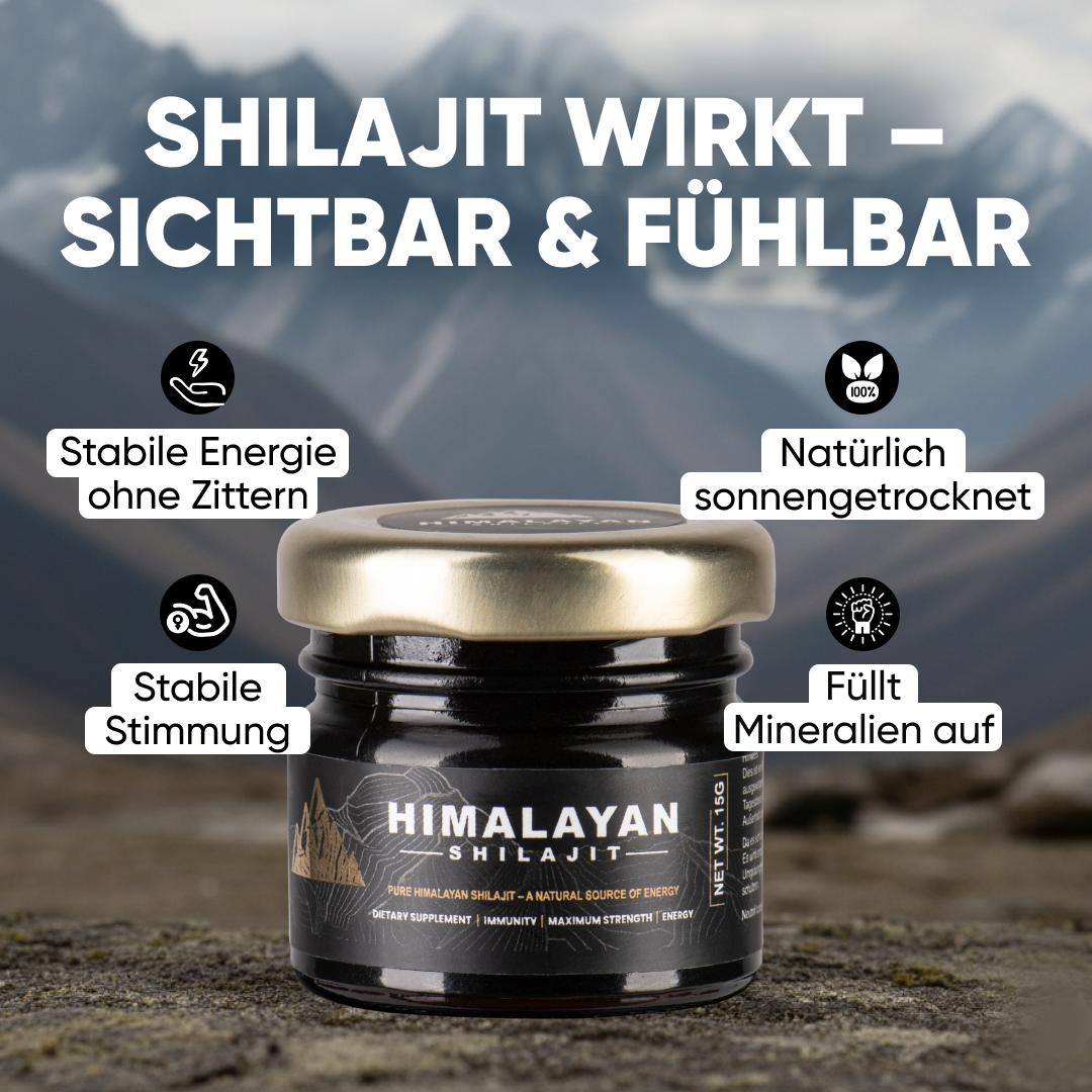 100% naturale Shilajit dell'Himalaya e cucchiaio gratuito